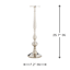 25In Oversized Silver Candle Holder