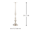31In Oversized Silver Candle Holder