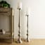 31In Oversized Silver Candle Holder