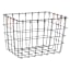 Bronze Metal Wall Basket, Large