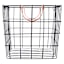 Bronze Metal Wall Basket, Large