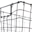 Honeybloom Tapered Dark Grey Metal Storage Basket, Medium