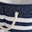 Providence Blue Striped Round Storage Basket, Large