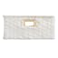 White Paper Rope Rectangle Storage Basket with Lid, Medium