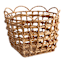 Providence Scallop Edge Water Hyacinth Storage Basket, Large
