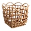 Providence Scallop Edge Water Hyacinth Storage Basket, Medium