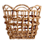 Providence Scallop Edge Water Hyacinth Storage Basket, Medium