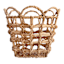 Providence Scallop Edge Water Hyacinth Storage Basket, Small