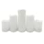 5-Pack White All Weather LED Pillar Candles, 3x4/3x6/3x8