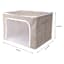 REAL SIMPLE Double Zip Collapsible Fabric Closet Storage Bin, Large