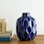 Katherine Navy Ceramic Vase, 8"