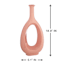Neutral Open Ceramic Vase, 19"