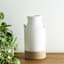 Honeybloom White Ceramic Vase, 10"