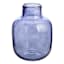 Ty Pennington Blue Glass Vase, 9"