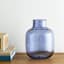 Ty Pennington Blue Glass Vase, 9"