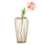 Providence Gold Metal Wire Hurricane Vase, 14"