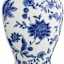 Providence Blue & White Floral Porcelain Jar, 11"