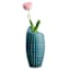 Ty Pennington Blue Coral Dot Vase, 13"
