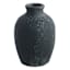 Black Cement Vase, 11.5"
