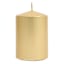 Gold Overdip Pillar Candle, 3x4