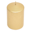 Gold Overdip Pillar Candle, 3x4