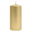 Gold Overdip Pillar Candle, 3x6