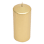 Gold Overdip Pillar Candle, 3x6