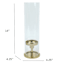 Gold Metal & Glass Candle Holder, 14"