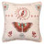 Embroidered Moth Throw Pillow, 18"