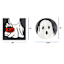 Happy Haunting Ghost Contour Bath Rug Set, 19.5x24/20"