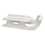 Ivory Wood Sled, 12.13"