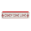 Candy Cane Block Table Decor, 2.8"