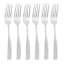 Set of 6 Percy Satin Silver Dinner Forks