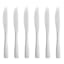 Set of 6 Percy Satin Silver Dinner Knives