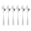 Set of 6 Percy Satin Silver Dinner Spoons