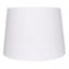 Off-White Slub Tapered Drum Medium Table Lamp Shade, 12x14x10