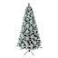 (B19) Pre-Lit Flocked Pine Christmas Tree, 7.5'