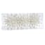6-Count White Glittered Star Ornament, 4"