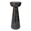 Black Marble Pillar Candle Holder, 9.5"