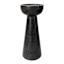 Black Marble Pillar Candle Holder, 9.5"