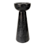 Black Marble Pillar Candle Holder, 9.5"