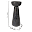 Black Marble Pillar Candle Holder, 9.5"