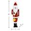 Homespun Red Handcrafted Wood Santa with Star, 16"