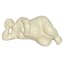 Tan Ceramic Laying Figurine, 10x5