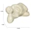 Tan Ceramic Laying Figurine, 10x5