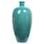 Teal Textured Ceramic Floor Vase, 26"