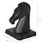 Black Horse Metal Bookend, 6"