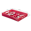 Red & Pink Ikat Lacquer Tray, 15x11