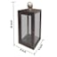 Cole Black Wooden Lantern, 22"