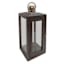 Cole Black Wooden Lantern, 18"